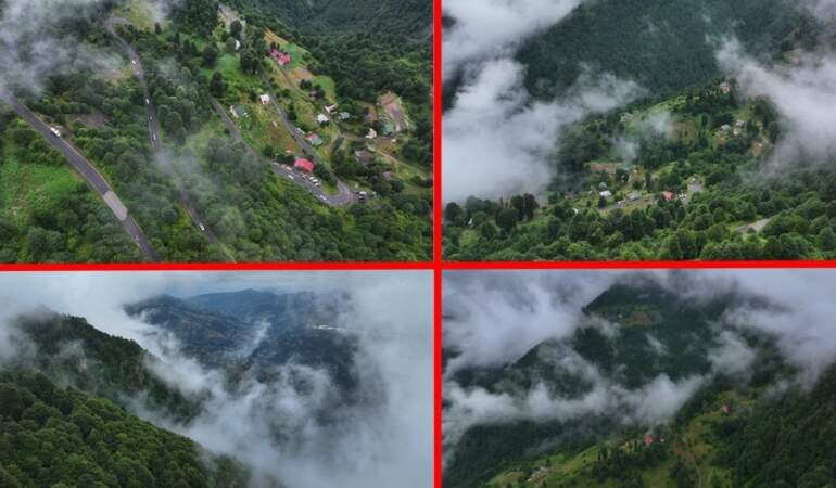 Trabzon’a gidip de burasını görmeyen çok şey kaçırır! Hıdırnebi Yaylası sisle şahlandı: Kartpostalları aratmıyor