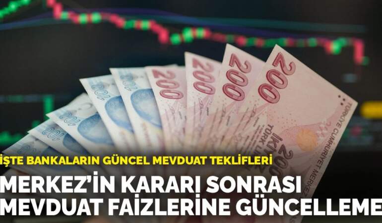 Merkez Bankası’nın kararı sonrası mevduat faizlerine güncelleme: İşte bankaların güncel mevduat teklifleri
