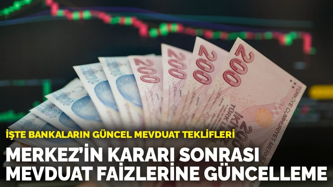 Merkez Bankası’nın kararı sonrası mevduat faizlerine güncelleme: İşte bankaların güncel mevduat teklifleri