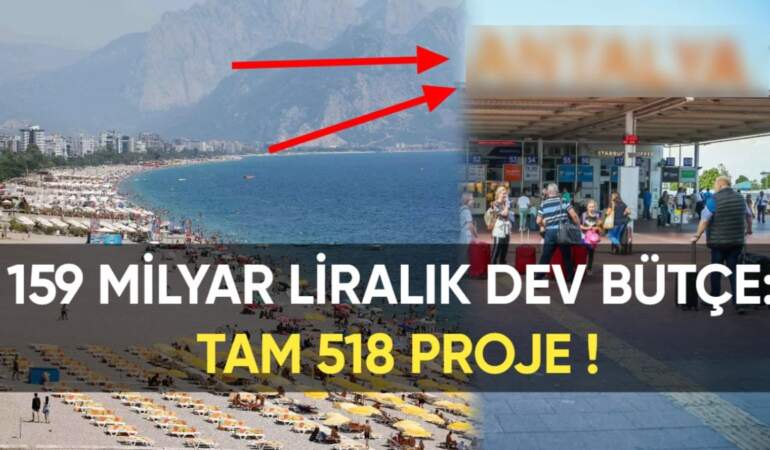 O ilimizde mega yatırımlar masaya yatırıldı: 159 milyar liralık dev bütçe! Tam 518 proje üzerinde çalışılıyor