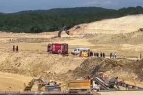 Çatalca’da kum ocağında göçük