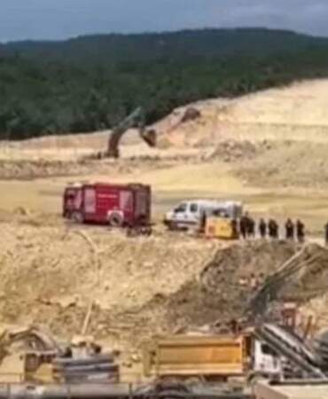 Çatalca’da kum ocağında göçük