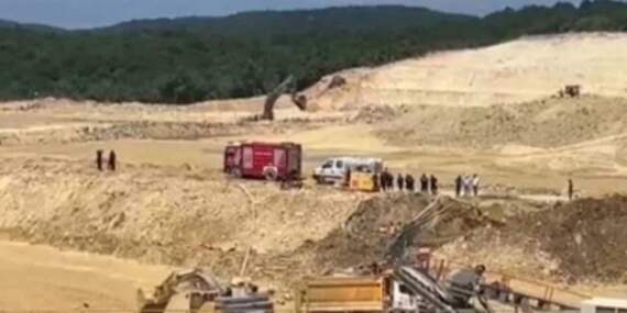 Çatalca’da kum ocağında göçük