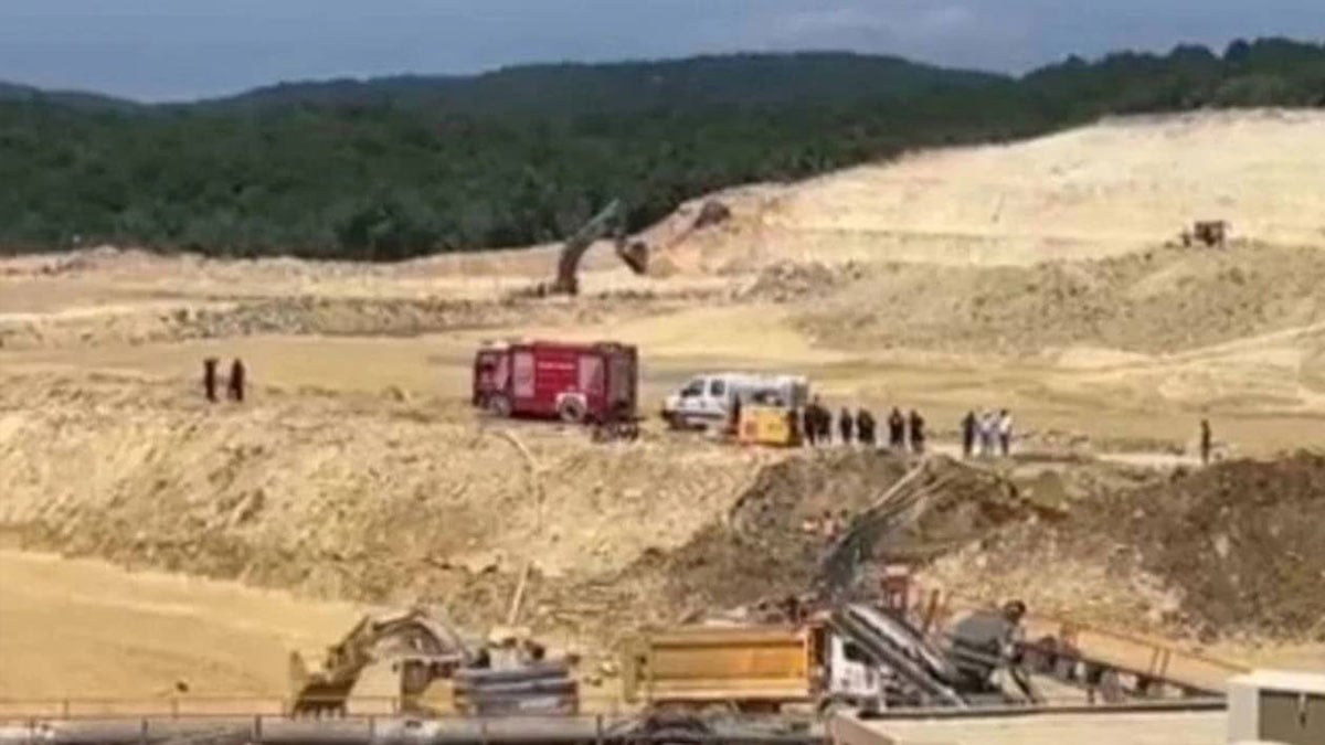 Çatalca’da kum ocağında göçük