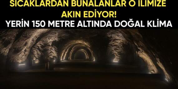 Sıcaklardan bunalanlar o ilimize akın ediyor: Yerin 150 metre altında doğal klima: Tuz Mağarası!
