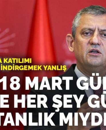 Özgür Özel: Komisyona katılımı operasyonlara indirgemek yanlış