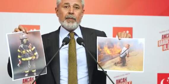 Saadet Partili Yılmaz iki fotoğrafla orman faciasına tepki gösterdi: İtibar tişörtle değil ekipmanla olur