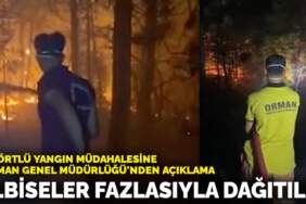 Tişörtlü yangın müdahalesine OGM’den açıklama: Elbiseler fazlasıyla dağıtıldı
