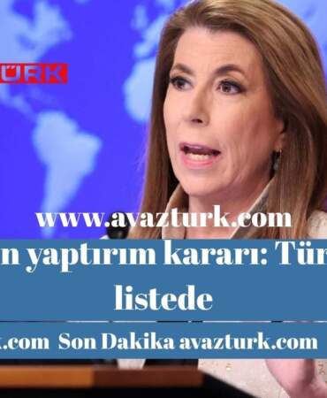 ABD’den Türkiye’ye Şok Yaptırım