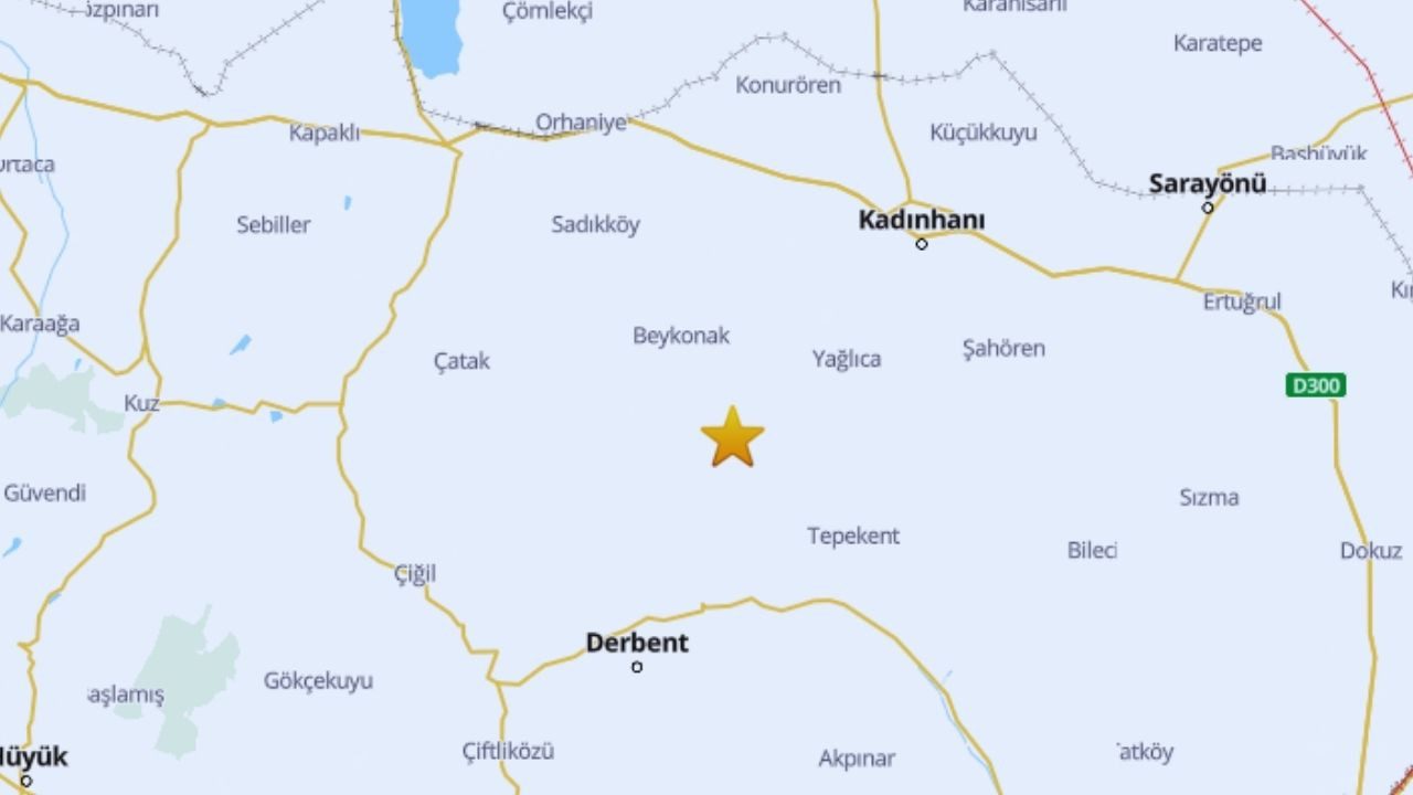 AFAD Açıkladı: Konya’da 4.3 Büyüklüğünde Deprem