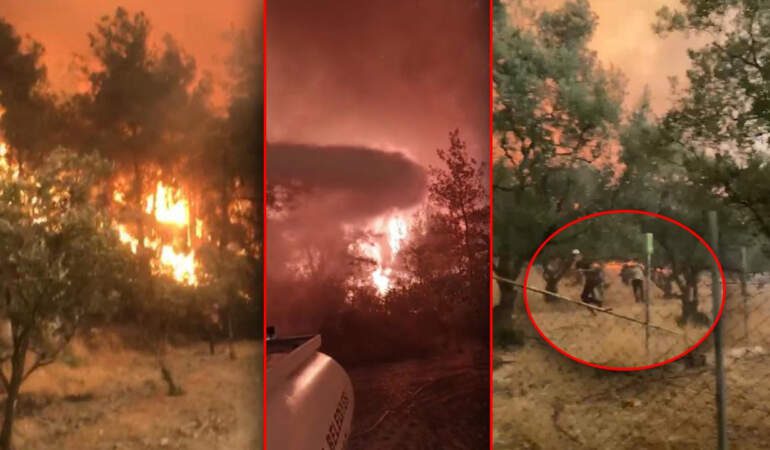 Alevlerin Ortasında Dehşeti Yaşadılar! ‘Çıkmamız Lazım, Ortada Kaldık’