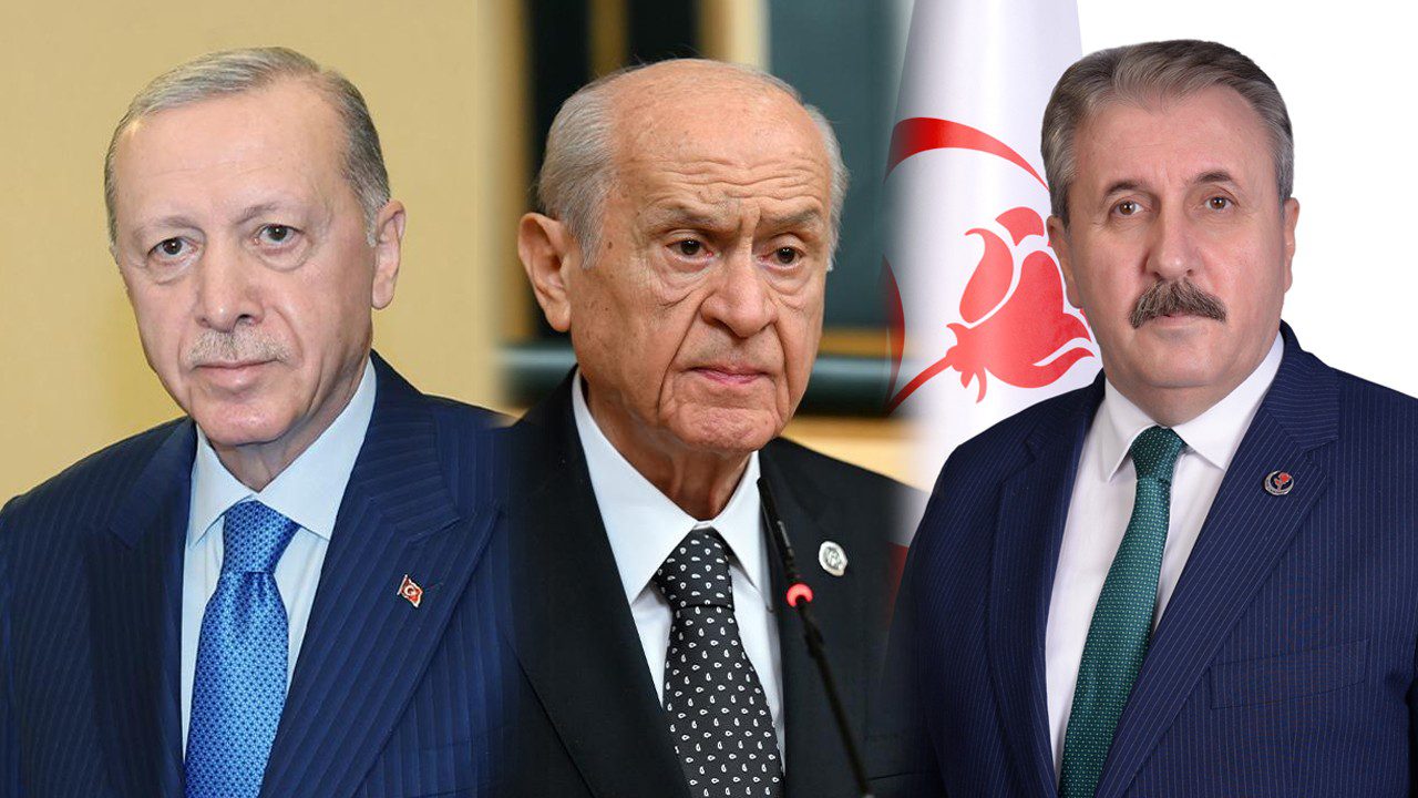 Başkentte Sürpriz Zirve! Cumhurbaşkanı Erdoğan, Bahçeli ve Destici Bir Arada