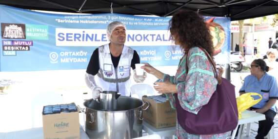Beşiktaş’ta Sıcak Hava Önlemi! Dinlenme Noktaları Kuruldu