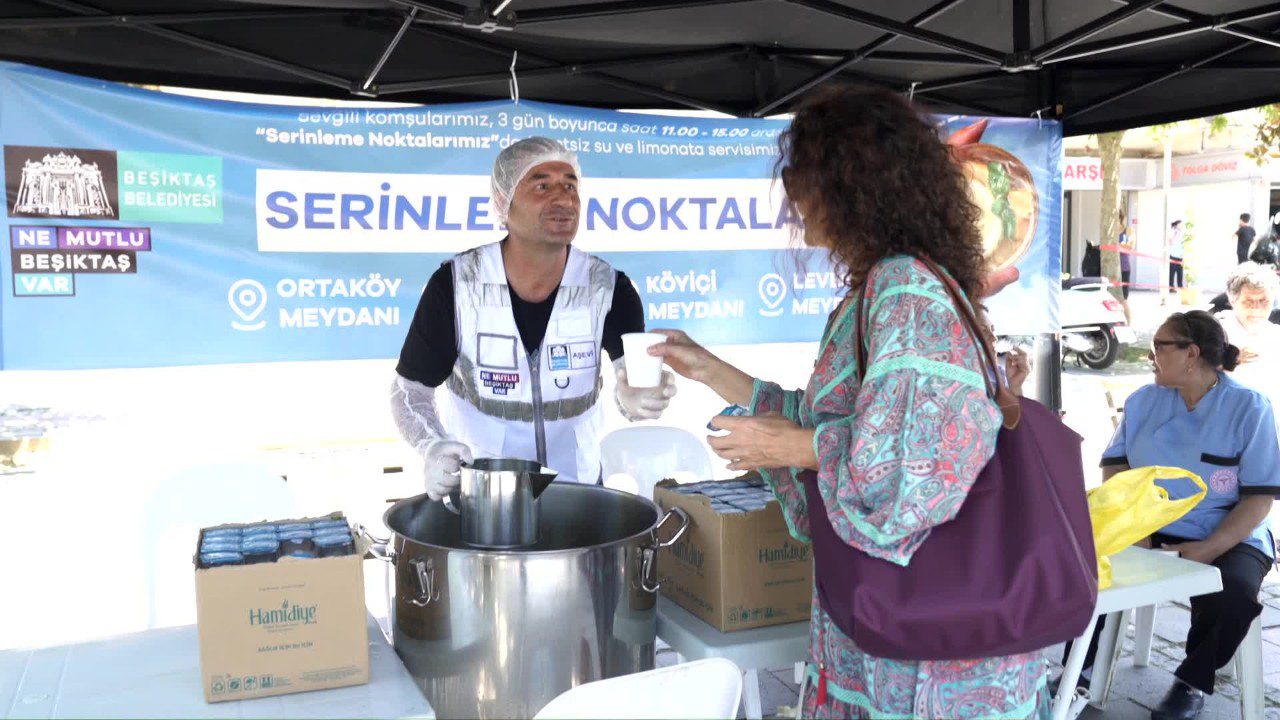 Beşiktaş’ta Sıcak Hava Önlemi! Dinlenme Noktaları Kuruldu