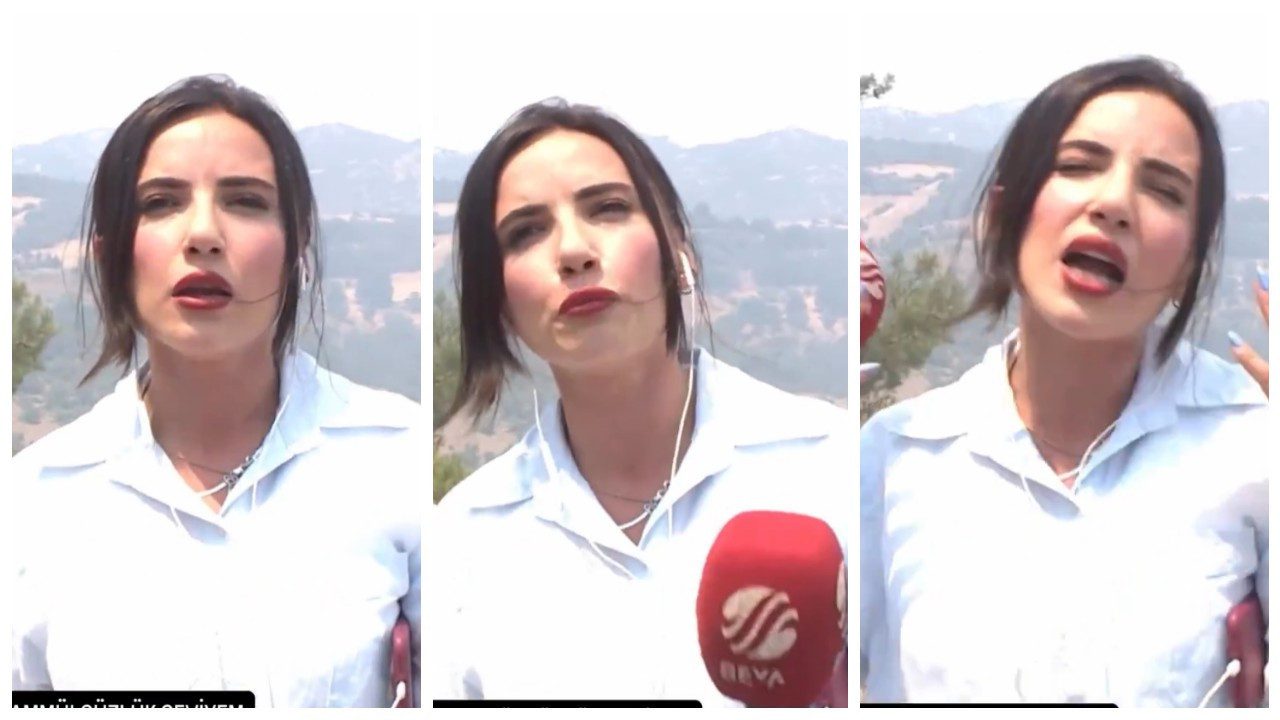 Beyaz TV Muhabiri, Yangın Bölgesinde Kameramanı Azarladı! Tepkiler Çığ Gibi