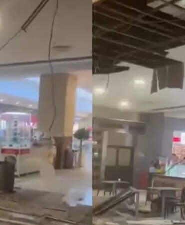 Beylikdüzü’nde AVM’de Büyük Panik! Asma Tavan Çöktü