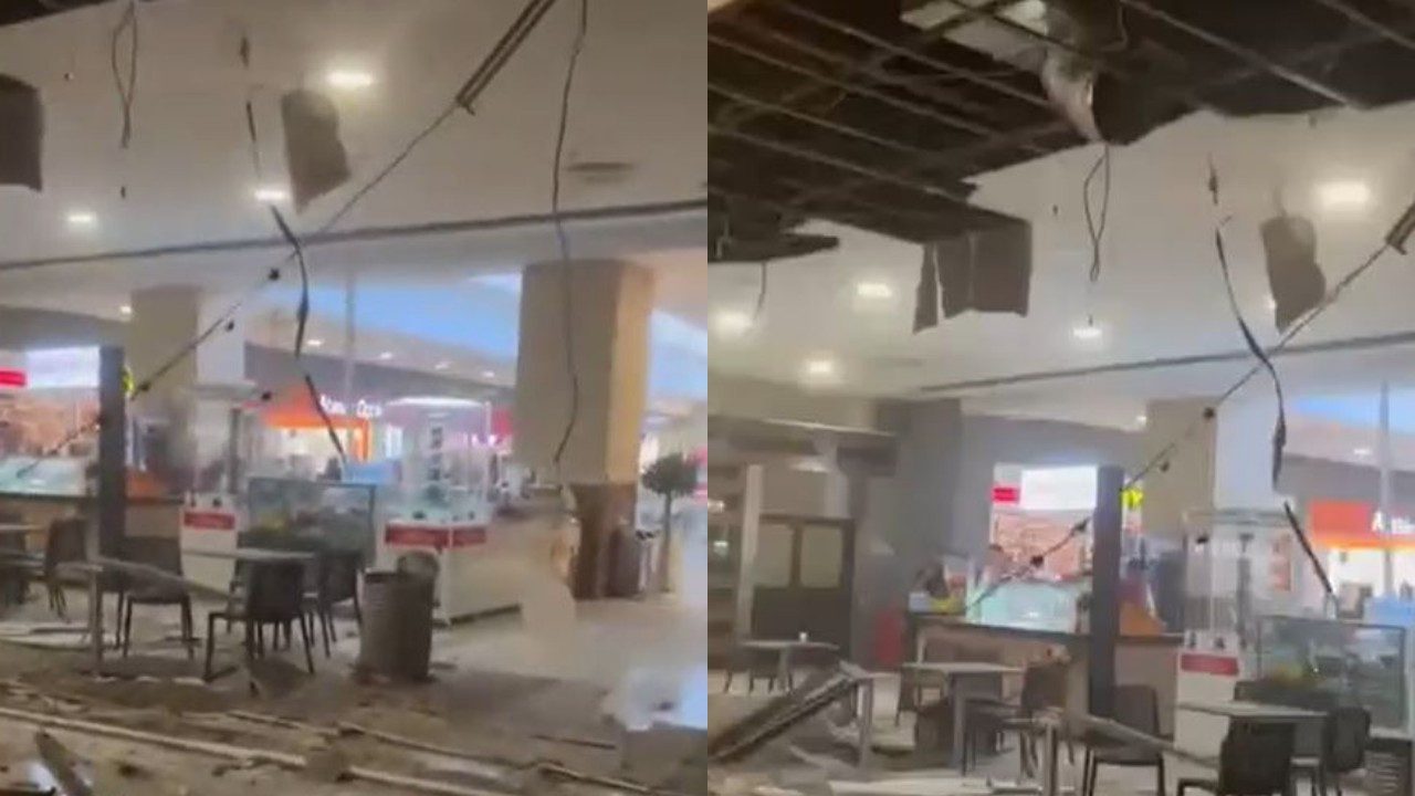 Beylikdüzü’nde AVM’de Büyük Panik! Asma Tavan Çöktü