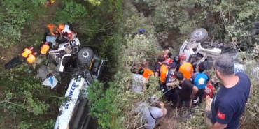 Bursa’da Yangınla Mücadelede Facia! Tanker Uçuruma Yuvarlandı: 3 Kişi Hayatını Kaybetti
