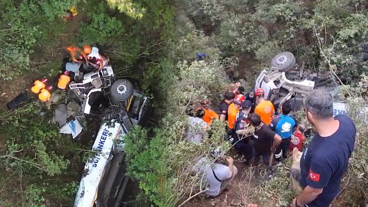 Bursa’da Yangınla Mücadelede Facia! Tanker Uçuruma Yuvarlandı: 3 Kişi Hayatını Kaybetti