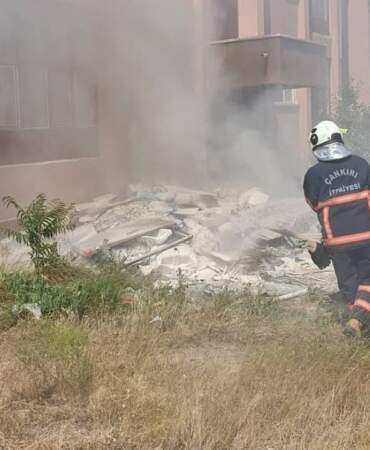 Çankırı’da Ot Yangını Korkuttu