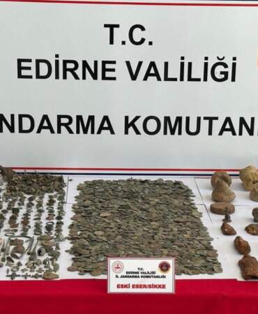 Edirne’de Tarihi Eser Kaçakçılarına Operasyon