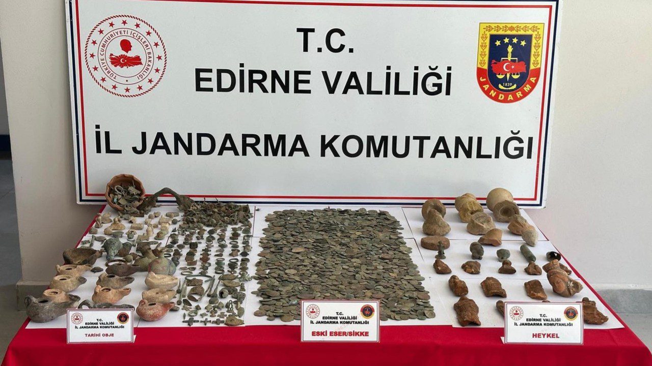 Edirne’de Tarihi Eser Kaçakçılarına Operasyon