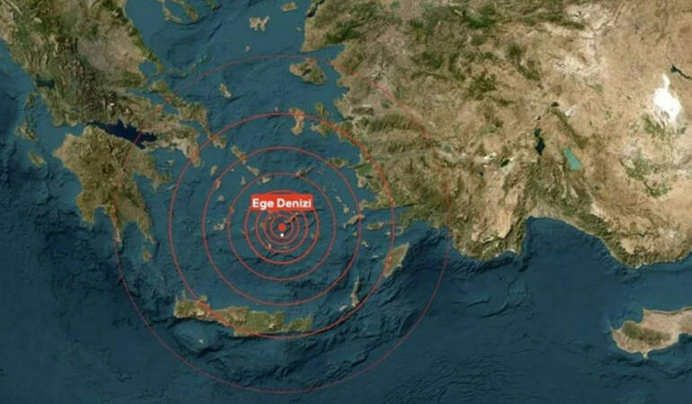 Ege Denizi’nde Deprem