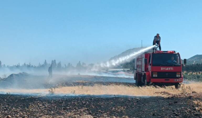 Gaziantep’te Anız Yangını Kontrol Altında