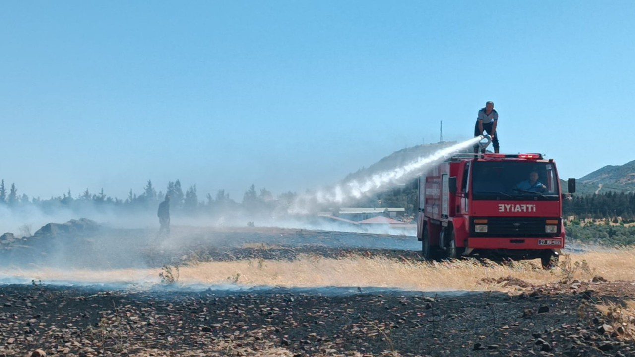 Gaziantep’te Anız Yangını Kontrol Altında