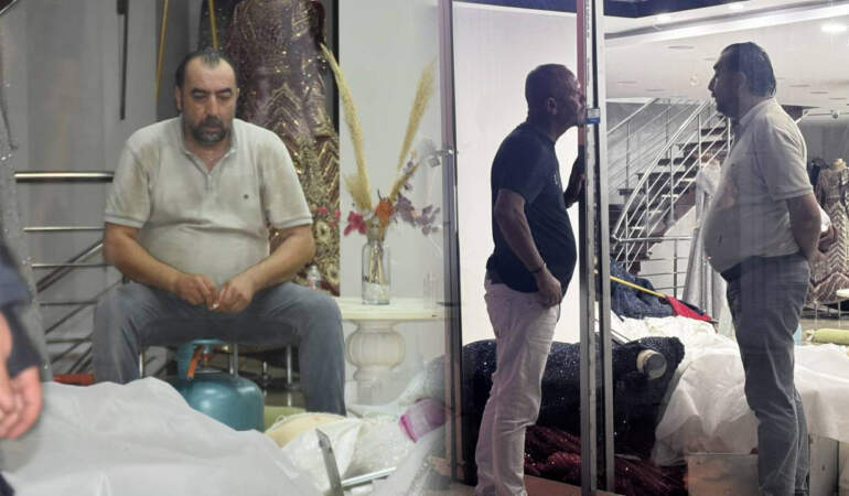 Gelinlik Mağazasını Savaş Alanına Çevirdi, Bir Türlü İkna Olmayınca İtfaiye Eri Devreye Girdi