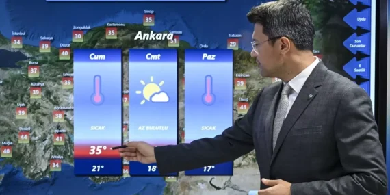 Hafta Sonu Yüksek Sıcaklıklar Bekleniyor
