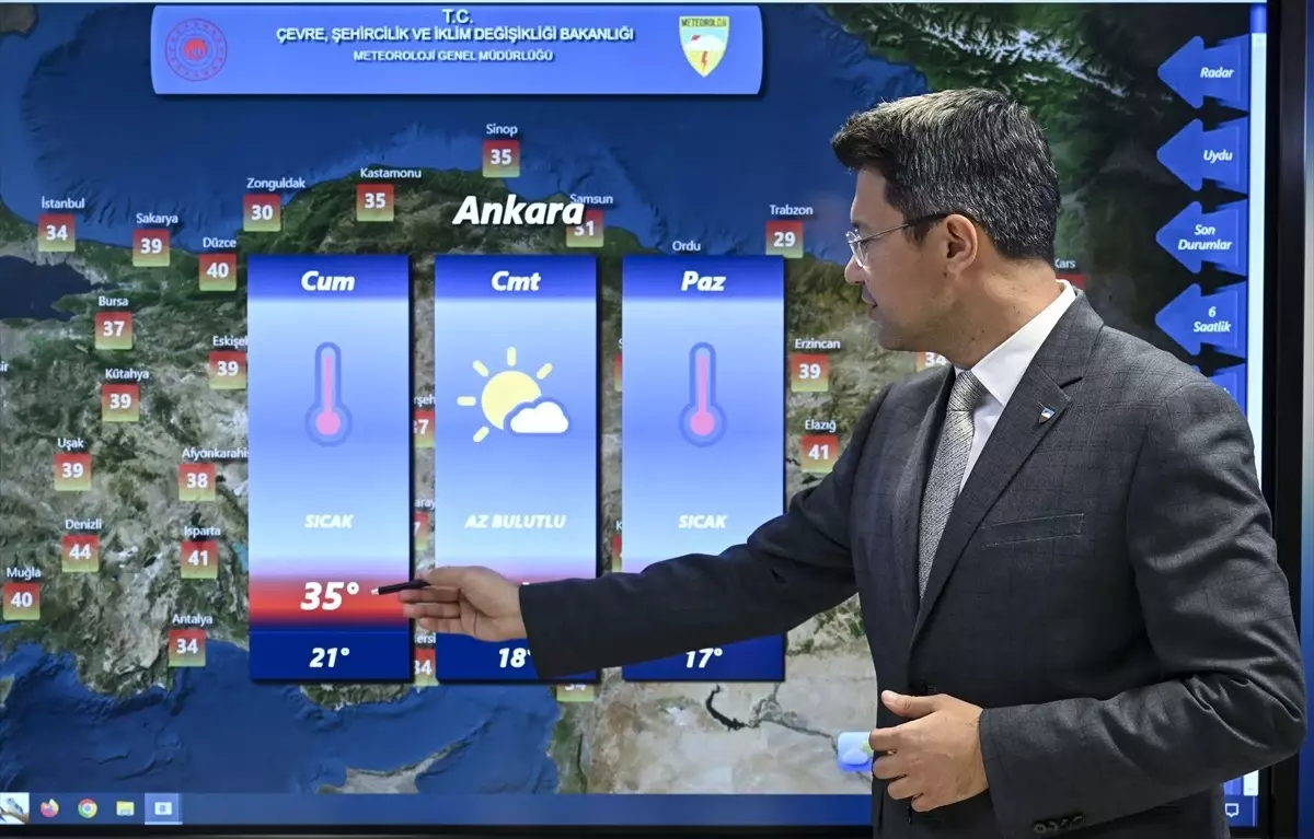 Hafta Sonu Yüksek Sıcaklıklar Bekleniyor