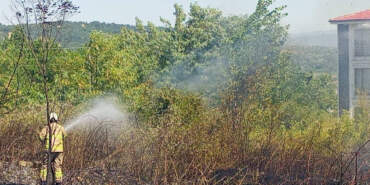 Hastane Yakınında Yangın Paniği