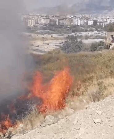Hatay’da Evin Bahçesinde Çıkan Yangın Kontrol Altında