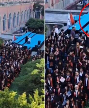 İTÜ Öğrencilerinden Mezuniyet Töreninde Rektör Protestosu