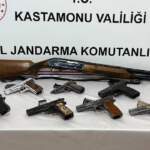 Kastamonu’da 10 Adet Silah Ele Geçirildi, 1 Gözaltı