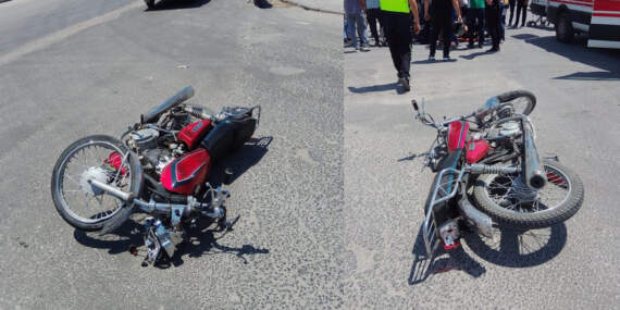 Konya’da Motosiklet ile Kamyonet Çarpıştı: 1 Kişi Yaralı
