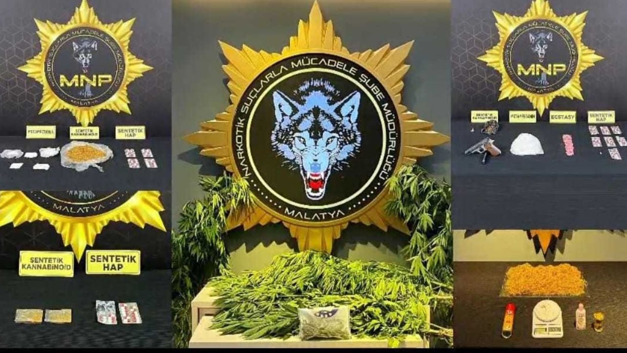 Malatya’da Zehir Tacirlerine Darbe: 9 Gözaltı