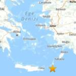 Muğla Datça Açıklarında Korkutan Deprem
