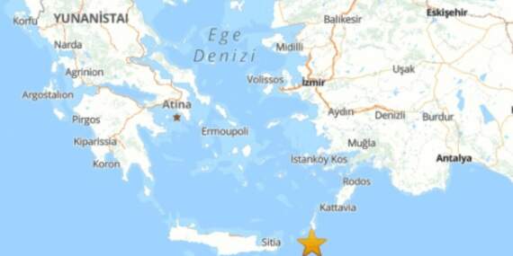 Muğla Datça Açıklarında Korkutan Deprem