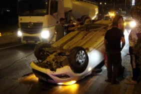 Malatya’da Kaza: Sürücü Yaralanmadan Kurtuldu