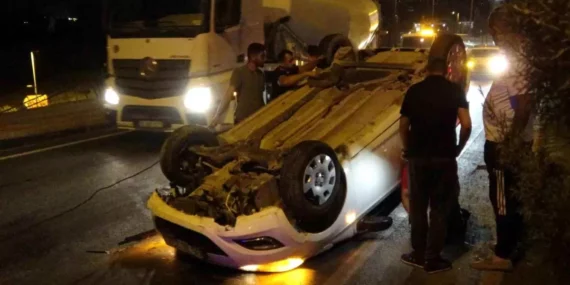 Malatya’da Kaza: Sürücü Yaralanmadan Kurtuldu