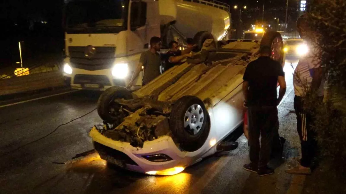 Malatya’da Kaza: Sürücü Yaralanmadan Kurtuldu