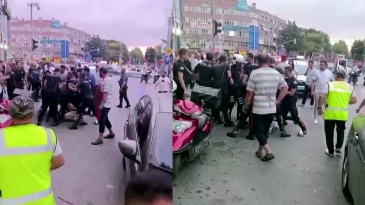 Şehrin Göbeği Boks Ringine Döndü, O Anlar Kamerada