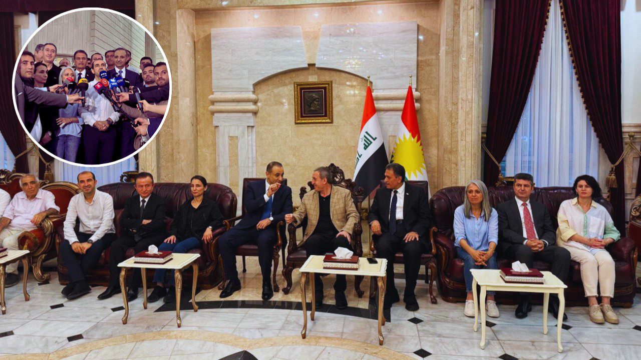 Terör Örgütü PKK Silah Bırakacak: DEM Parti Heyeti Süleymaniye’de! Resmi Törenle Karşılandılar