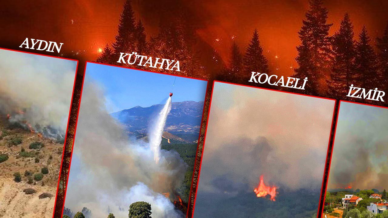 Türkiye Kırmızı Alarma Geçti: Kocaeli, Kütahya, İzmir, Aydın… Orman Yangınları Dört Bir Yanda!