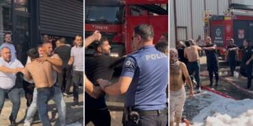 Yangında İtfaiye Ekiplerine Saldırı: Polis Biber Gazı Kullandı