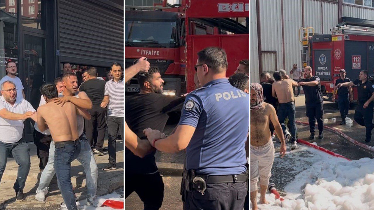 Yangında İtfaiye Ekiplerine Saldırı: Polis Biber Gazı Kullandı