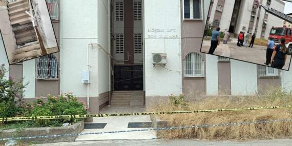 Adana’da apartmanın merdiveni çöktü, mahsur kalan 20 kişiyi itfaiye kurtardı