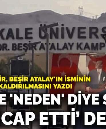 Prof. Ömer Demir, Beşir Atalay’ın isminin üniversiteden kaldırılmasını yazdı: Rektöre ‘neden’ diye sordum ‘öyle icap etti’ dedi